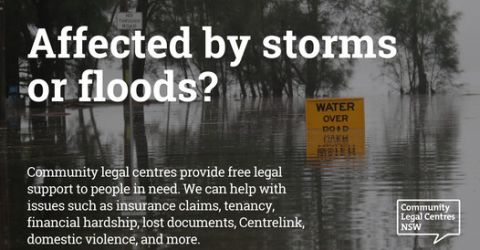 Resources for flood-affected communities from our friends at CLC NSW